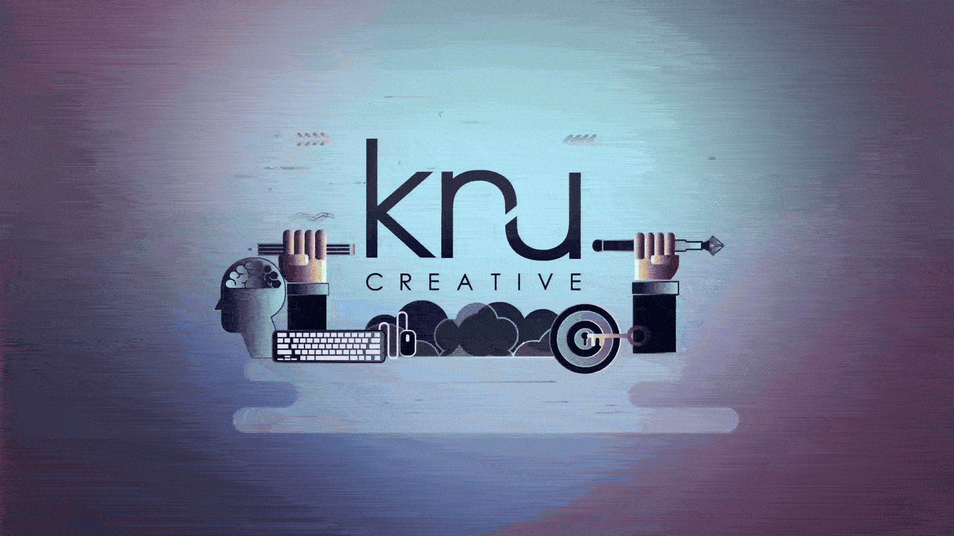 The logo for knu creative.
